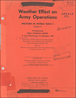 Weather in WWII Final Report-Volume 2